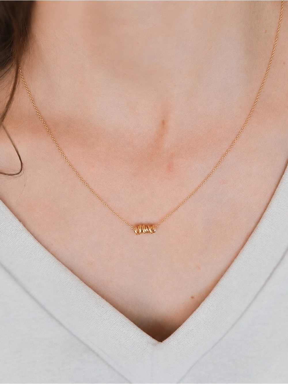 Diane Rodger Rose Gold Mini Twist Necklace